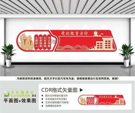 党的教育方针教育文化墙