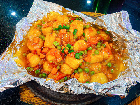 锡纸铁板豆腐