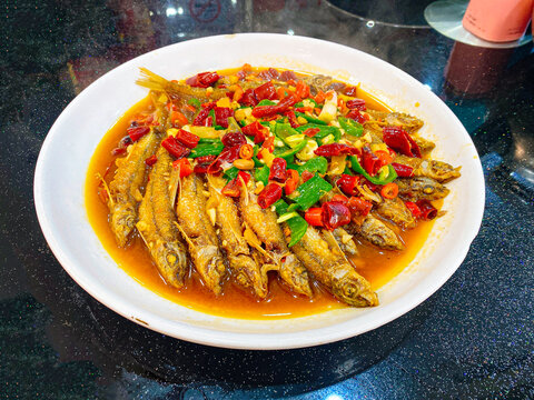 特色菜地方小吃棍子鱼美味菜