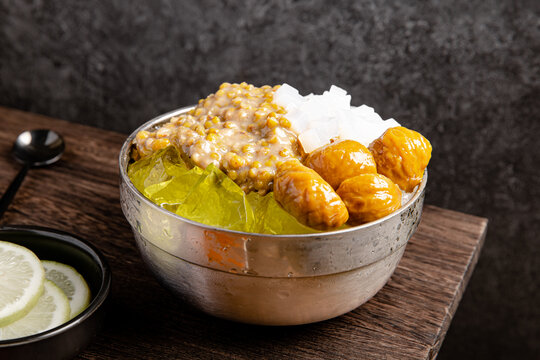 椰果绿豆冰沙