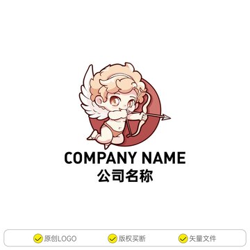 可爱的Q版丘比特人物卡通创意