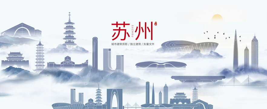 苏州城市剪影