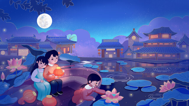 中秋佳节无字