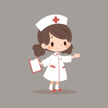 卡通可爱护士