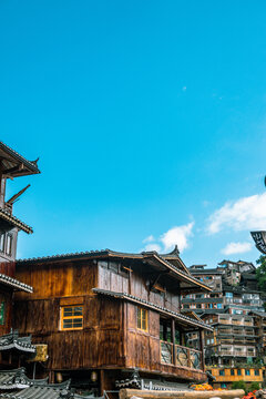 木房子纯木建筑苗族特色建筑