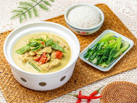 青咖喱鸡套餐