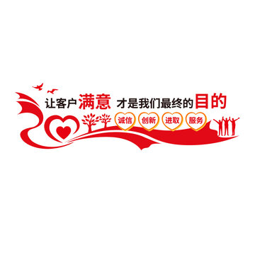 企业客服文化墙
