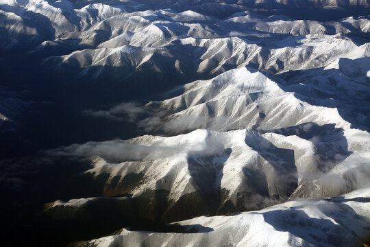 雪山俯视