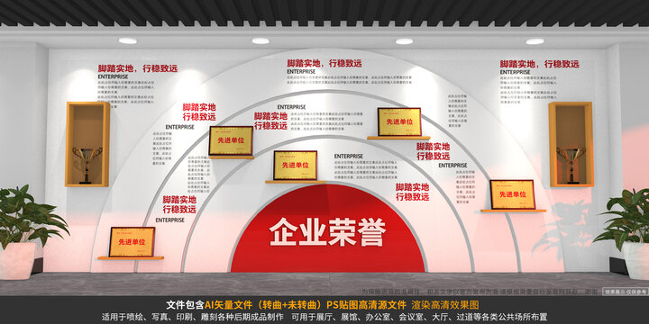 企业发展历程荣誉墙