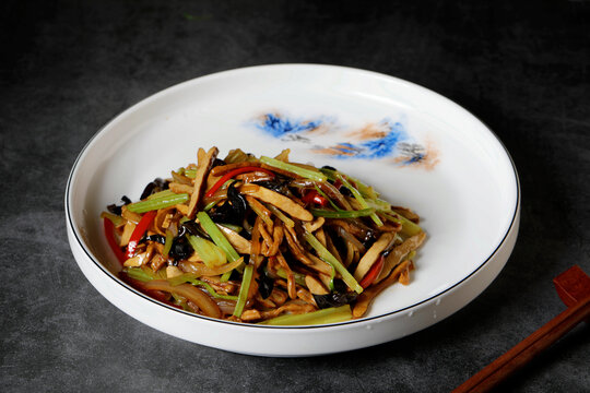 香芹炒豆干