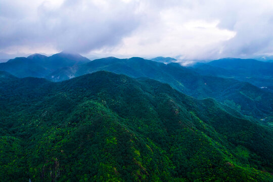 雨后大山云雾