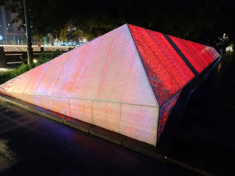 霓虹灯墙造型城市景观夜景灯光