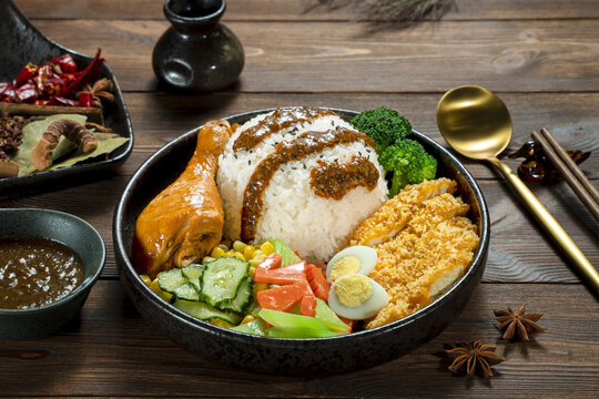 黑胡椒鸡排饭