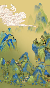 中式山水画