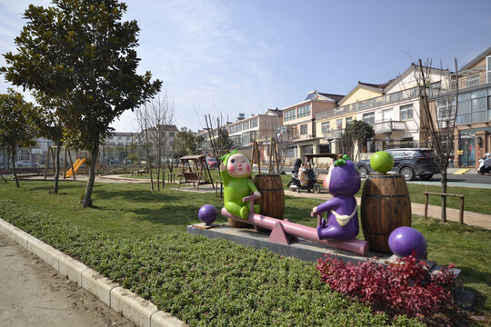 亲子乐园标识小品