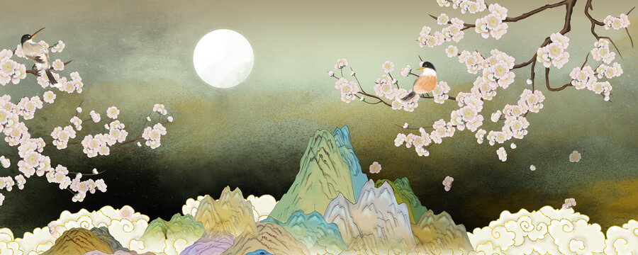 梅花家居装饰画