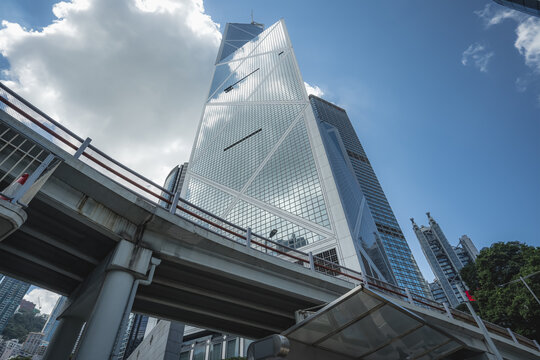 香港城市地标建筑景观