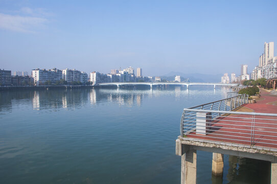 邵武富屯溪两岸风光