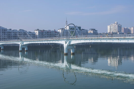 邵武城市溪滨建筑风景