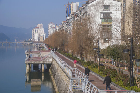 邵武江滨步道景观