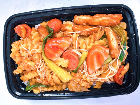 鸡肉土豆狼牙条