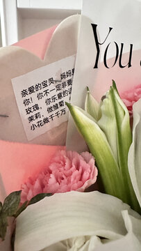 康乃馨百合混搭花束