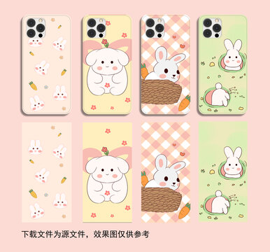 卡通兔子手机壳