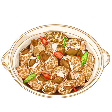 捞汁花螺