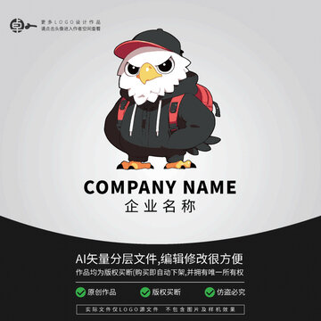 LOGO运动卡通时尚老鹰