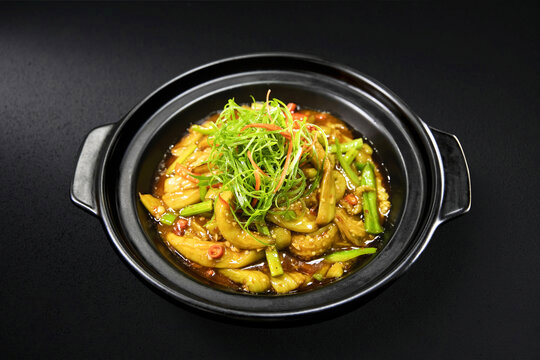 鱼香茄子煲