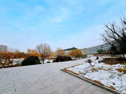 冬日下雪