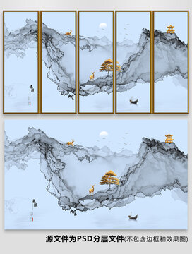 抽象山水画
