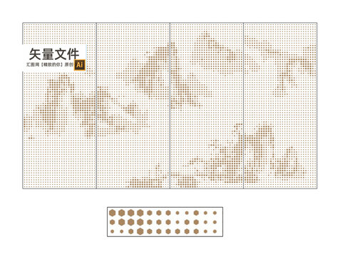 圆点镂空山