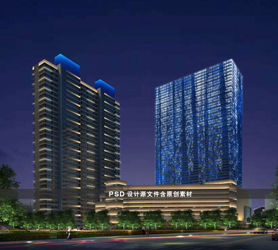 建筑楼体灯光秀
