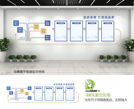 公司架构文化墙