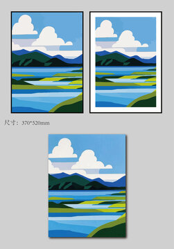 山水油画