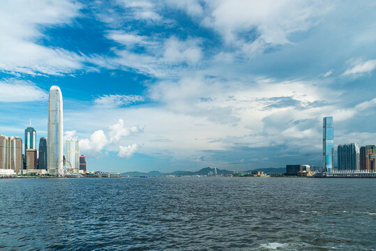 香港城市地标建筑风景