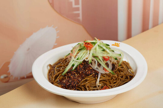 凉拌饸饹