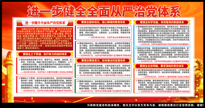 进一步健全全面从严治党体系