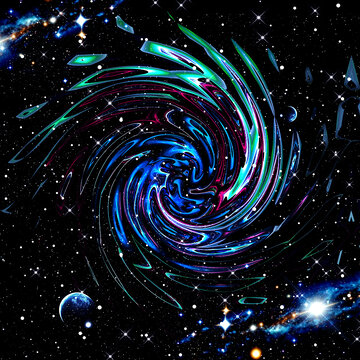 漩涡炫彩星空软膜吊顶