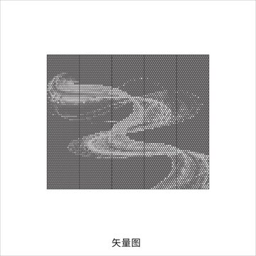 镂空屏风图案