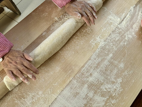 北方面食手擀面制作过程