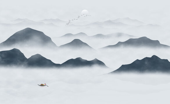 意境山水画