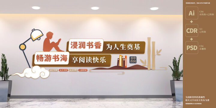 校园阅读文化墙