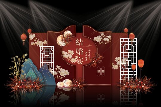 红色中式婚礼