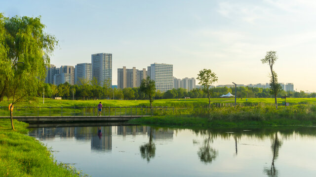 晚霞晚景