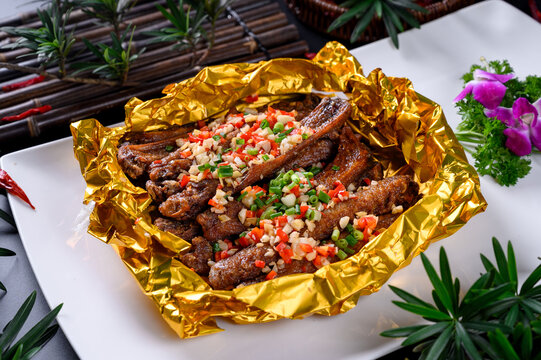 锡纸烤羊排