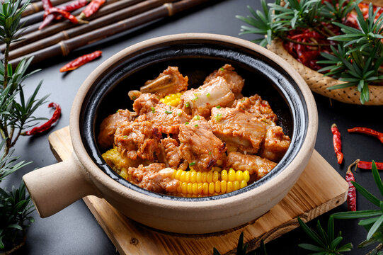砂锅烧排骨