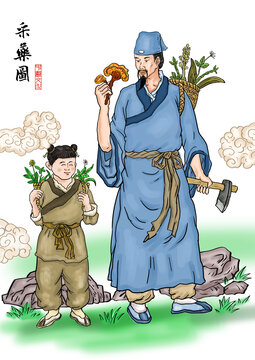 李时珍采药图
