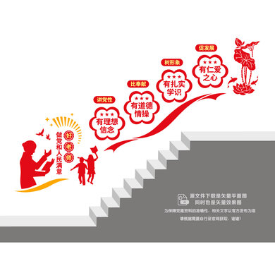 好老师楼道文化墙